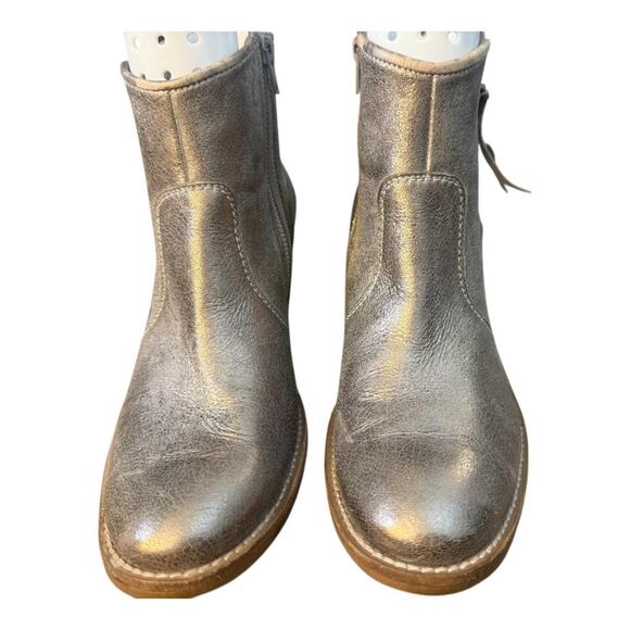 Paul Green Metallic Leather Bootie Women US size 8.5 - Picture 4 of 8